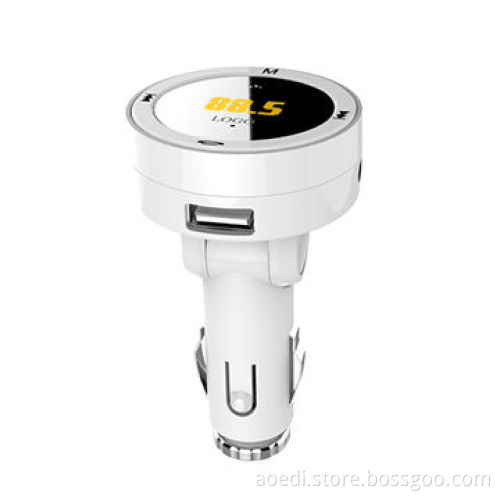 Car Bluetooth FM Transmitter,Supports Line-in,TF Card,U-disk and Car Charger,A2DP Music Transmission